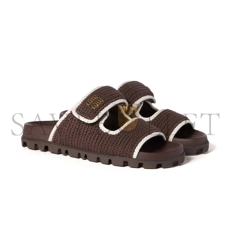 M1v M1v crochet knit slides 5xx641